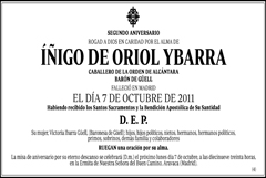 Iñigo de Oriol Ybarra